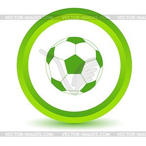 Green ball icon - vector clipart / vector image