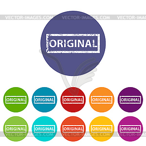 Original flat icon - vector clipart