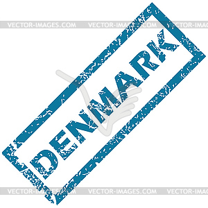 Denmark rubber stamp - vector image