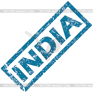 India rubber stamp - vector clipart