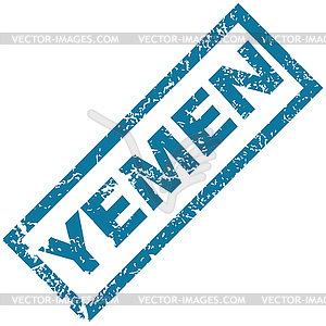 Yemen rubber stamp - vector image