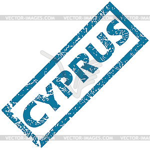 Cyprus rubber stamp - vector image