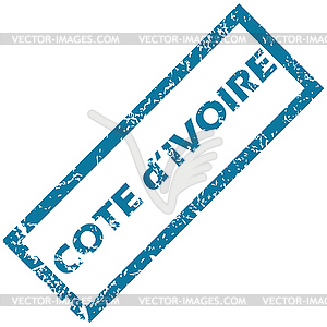 Cote d Ivore rubber stamp - vector image