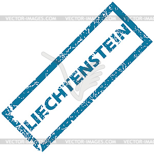 Liechtenstein rubber stamp - vector clipart