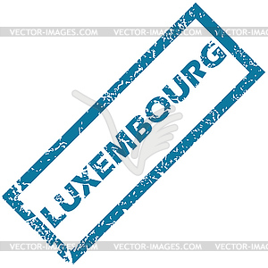 Luxembourg rubber stamp - vector clip art