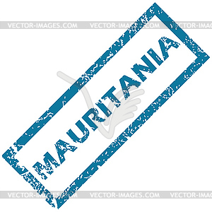 Mauritania rubber stamp - royalty-free vector clipart