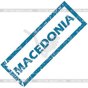 Macedonia rubber stamp - vector image