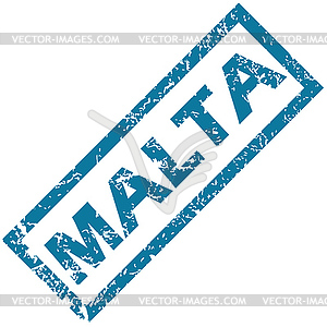 Malta rubber stamp - vector image