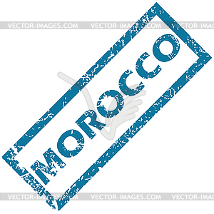 Morocco rubber stamp - vector clipart