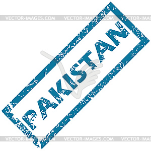 Pakistan rubber stamp - color vector clipart