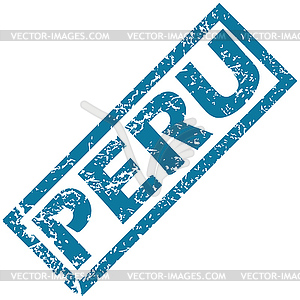 Peru rubber stamp - vector image