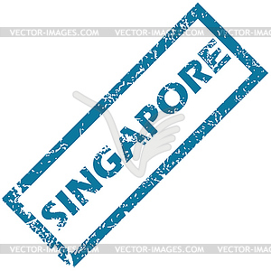 Singapore rubber stamp - vector clip art