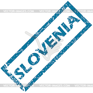 Slovenia rubber stamp - vector image