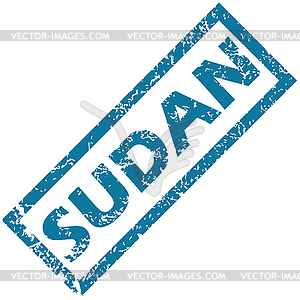Sudan rubber stamp - royalty-free vector image