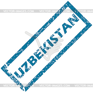 Uzbekistan rubber stamp - vector clip art