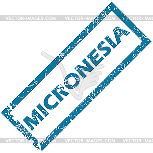 Micronesia rubber stamp - vector image