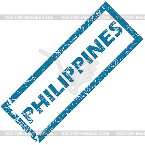 Philippines rubber stamp - vector image