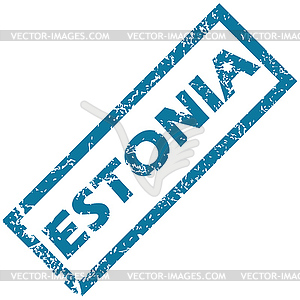 Estonia rubber stamp - vector image