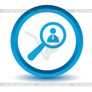 Blue search icon - vector image
