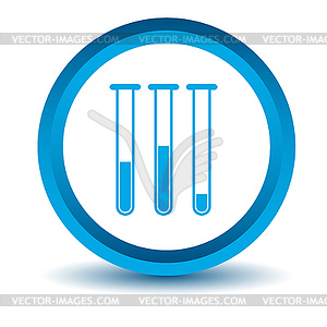 Blue tubes icon - vector EPS clipart