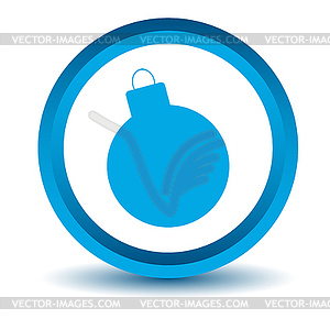 Blue bomb icon - vector clip art