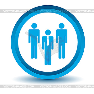 Blue leader icon - vector clip art