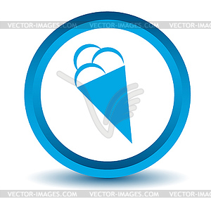 Голубой лед значок крем - векторный клипарт / векторное изображение
