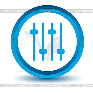 Blue sound icon - vector image