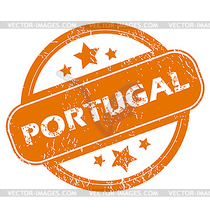 Portugal grunge icon - vector image