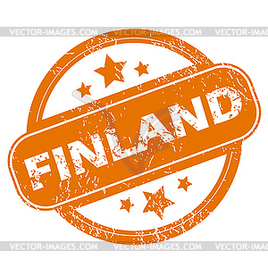 Finland grunge icon - vector clipart