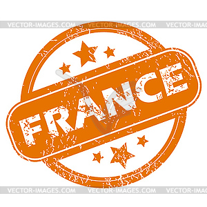 France grunge icon - vector image