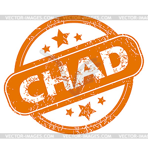 Chad grunge icon - vector clipart