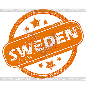 Sweden grunge icon - vector image