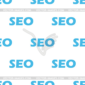 Seo seamless pattern - vector image