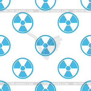 Nuclear seamless pattern - vector clip art