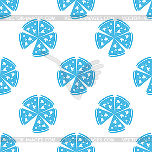 Pizza seamless pattern - vector image