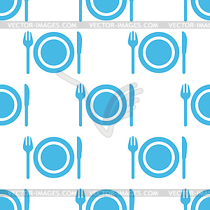 Plate seamless pattern - vector image