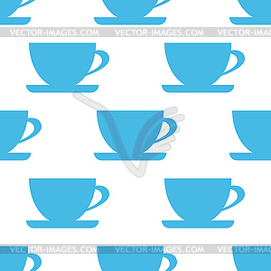 Cup seamless pattern - vector clip art