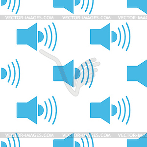 Speaker seamless pattern - vector image