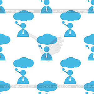 Conversation seamless pattern - vector clip art