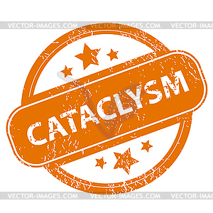 Cataclysm значок гранж - векторное изображение