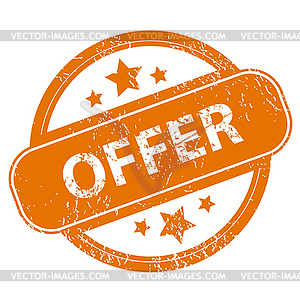 Offer grunge icon - vector clip art