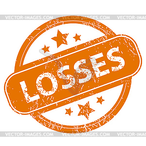 Losses grunge icon - color vector clipart