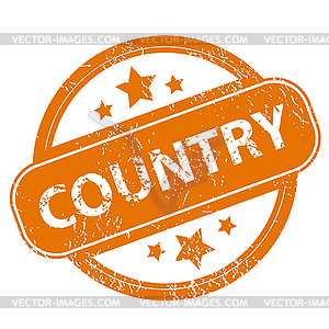 Country grunge icon - vector image