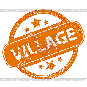 Village grunge icon - vector clipart