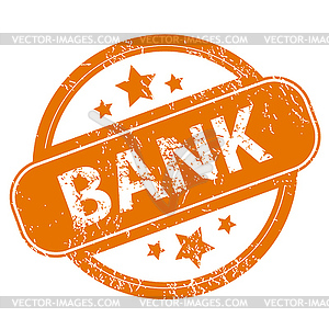 Bank grunge icon - vector clip art