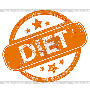 Diet grunge icon - vector clipart