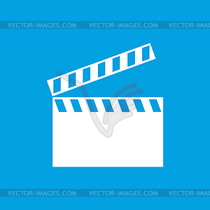 Film white icon - vector clipart