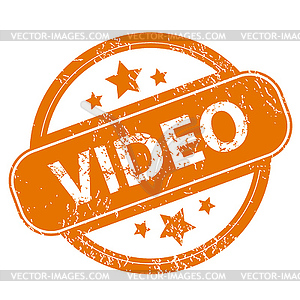 Video grunge icon - vector clip art