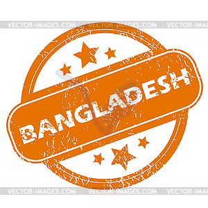 Bangladesh grunge icon - vector clipart